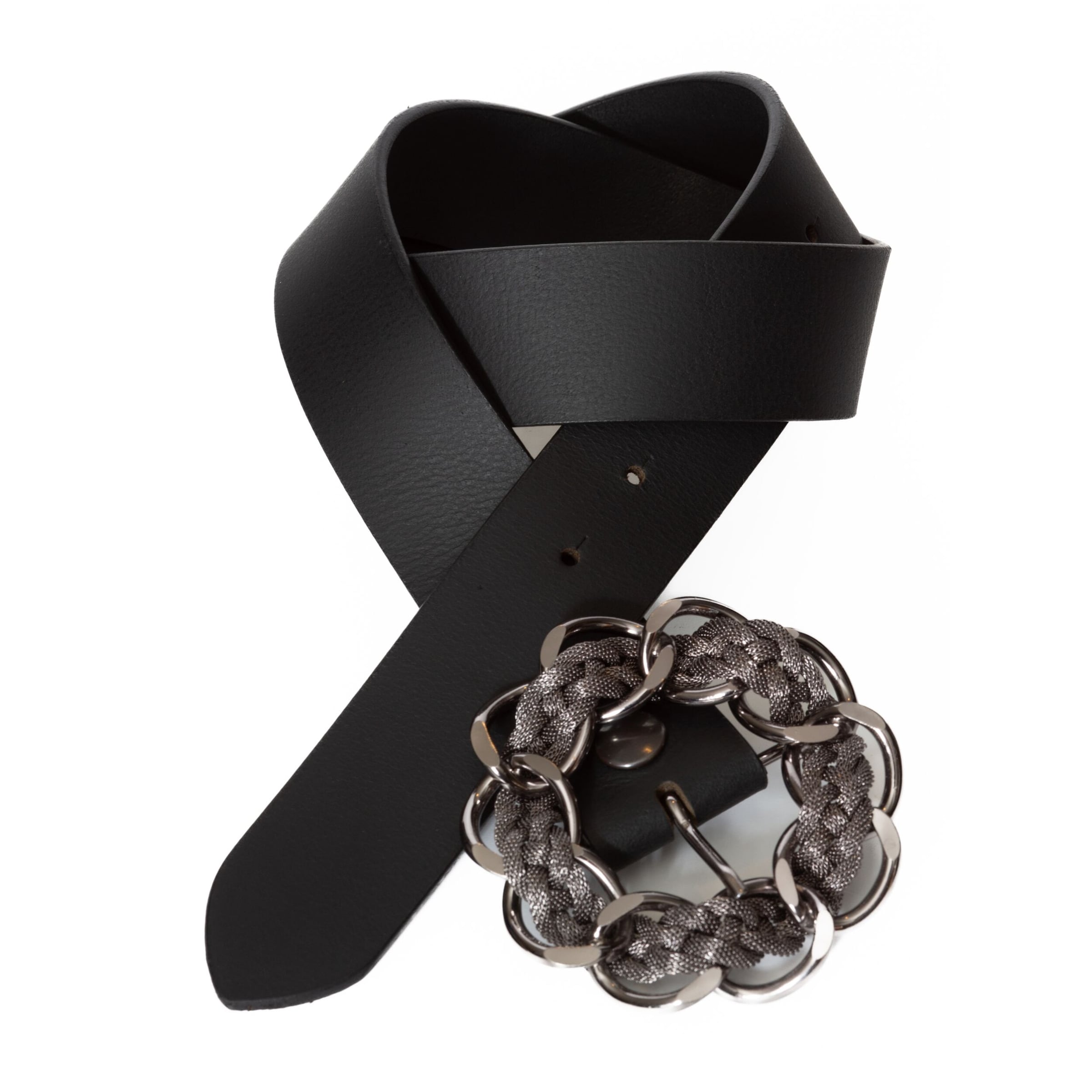 BA98 Gürtel in Schwarz: Vorderseite