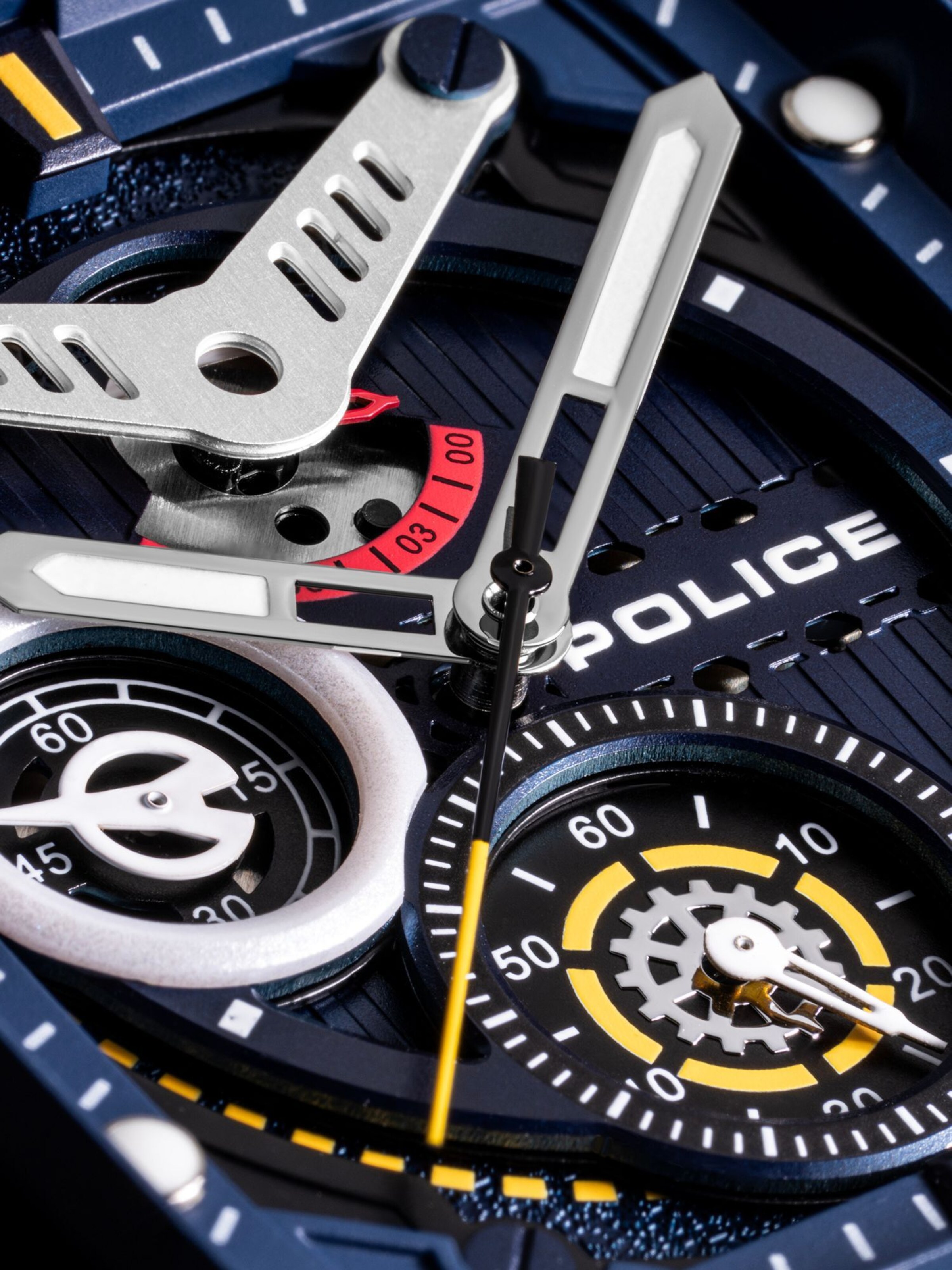 POLICE Analog Watch ' Clout ' in Blue