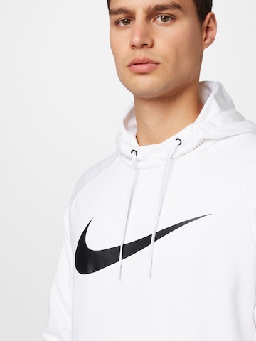 NIKE Sport sweatshirt i vit