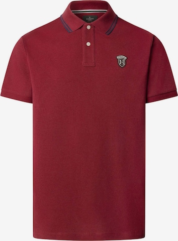 Hackett London Shirt ' HERITAGE BADGE POLO ' in Rood: voorkant
