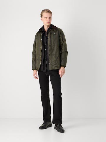 Barbour Φθινοπωρινό και ανοιξιάτικο μπουφάν 'Bedale Wax Archive' σε πράσινο