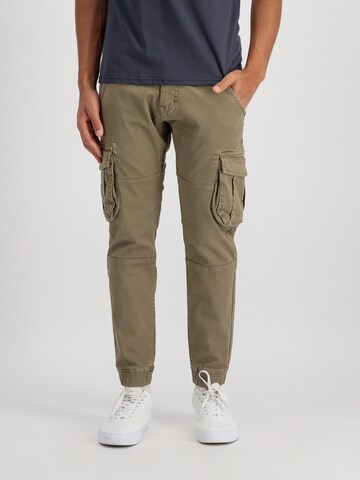 Tapered Pantaloni cu buzunare de la ALPHA INDUSTRIES pe gri: față