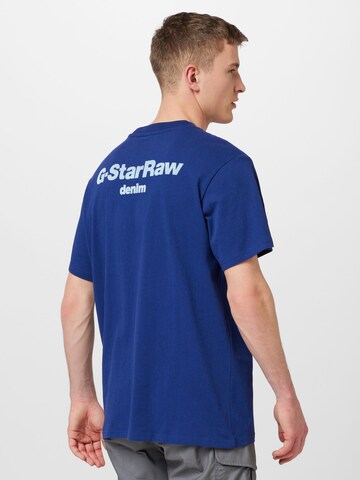 G-Star RAW Tričko 'Photographer' – modrá