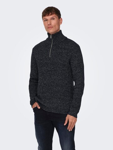 Only & Sons Pullover 'Malaki' in Blau: predná strana