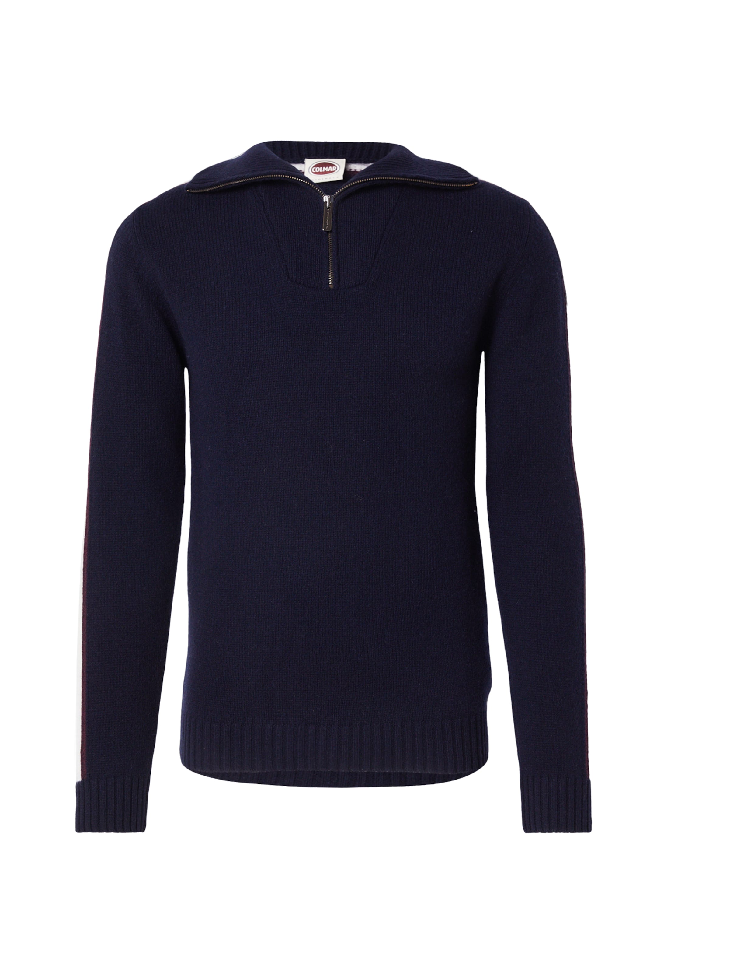 Colmar Pullover in S in navy / burgunder / weiß, Produktansicht