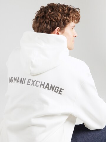 Felpa di ARMANI EXCHANGE in bianco