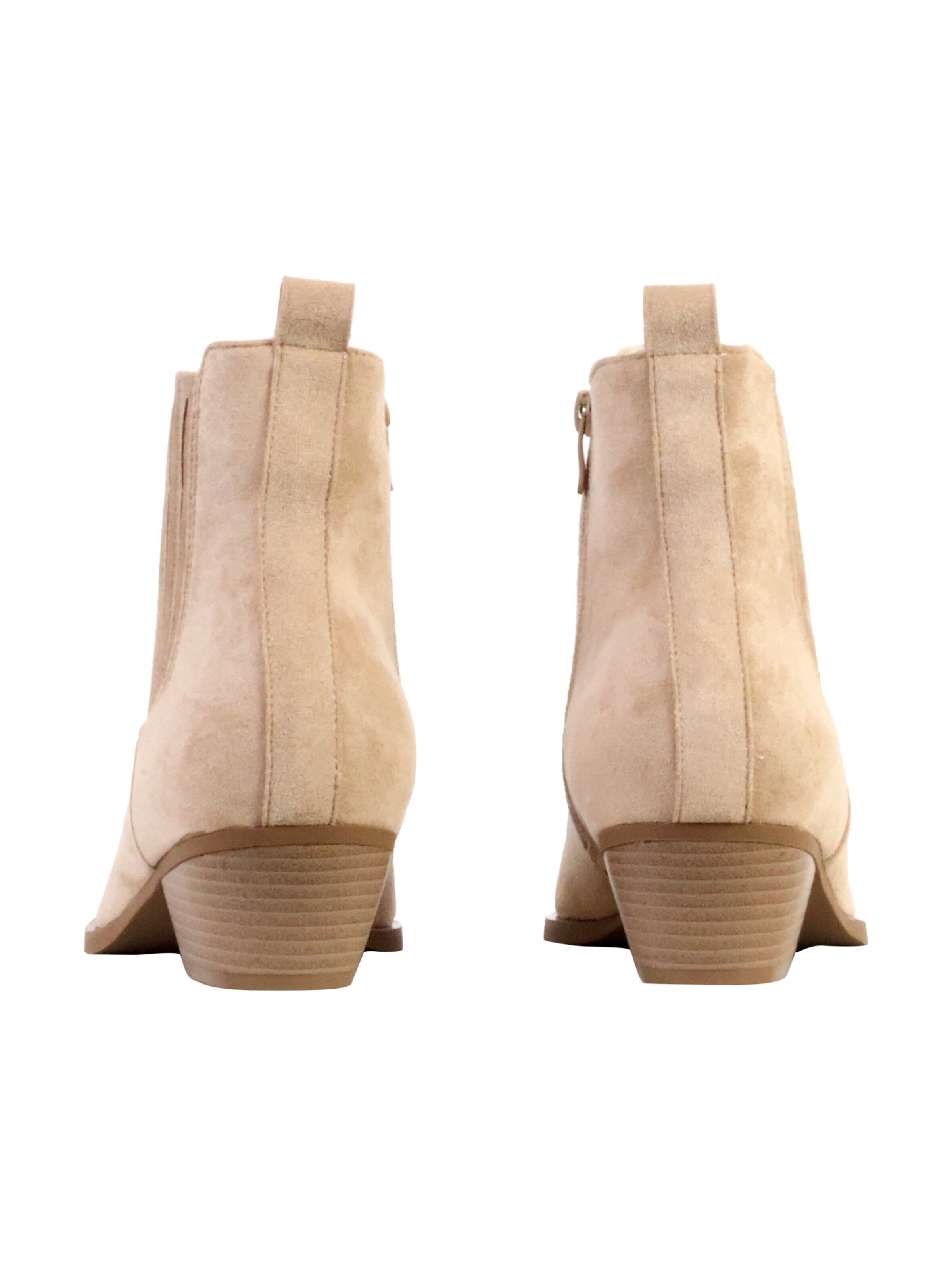 Bottines 'LBS-Stiefeletten mit Reißverschluss' Super Mode en beige