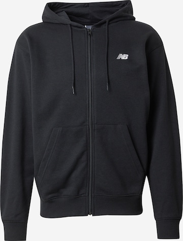 Veste de survêtement 'Essentials' new balance en noir : devant
