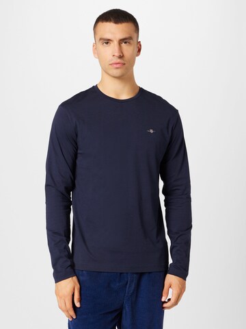 T-Shirt GANT en bleu : devant