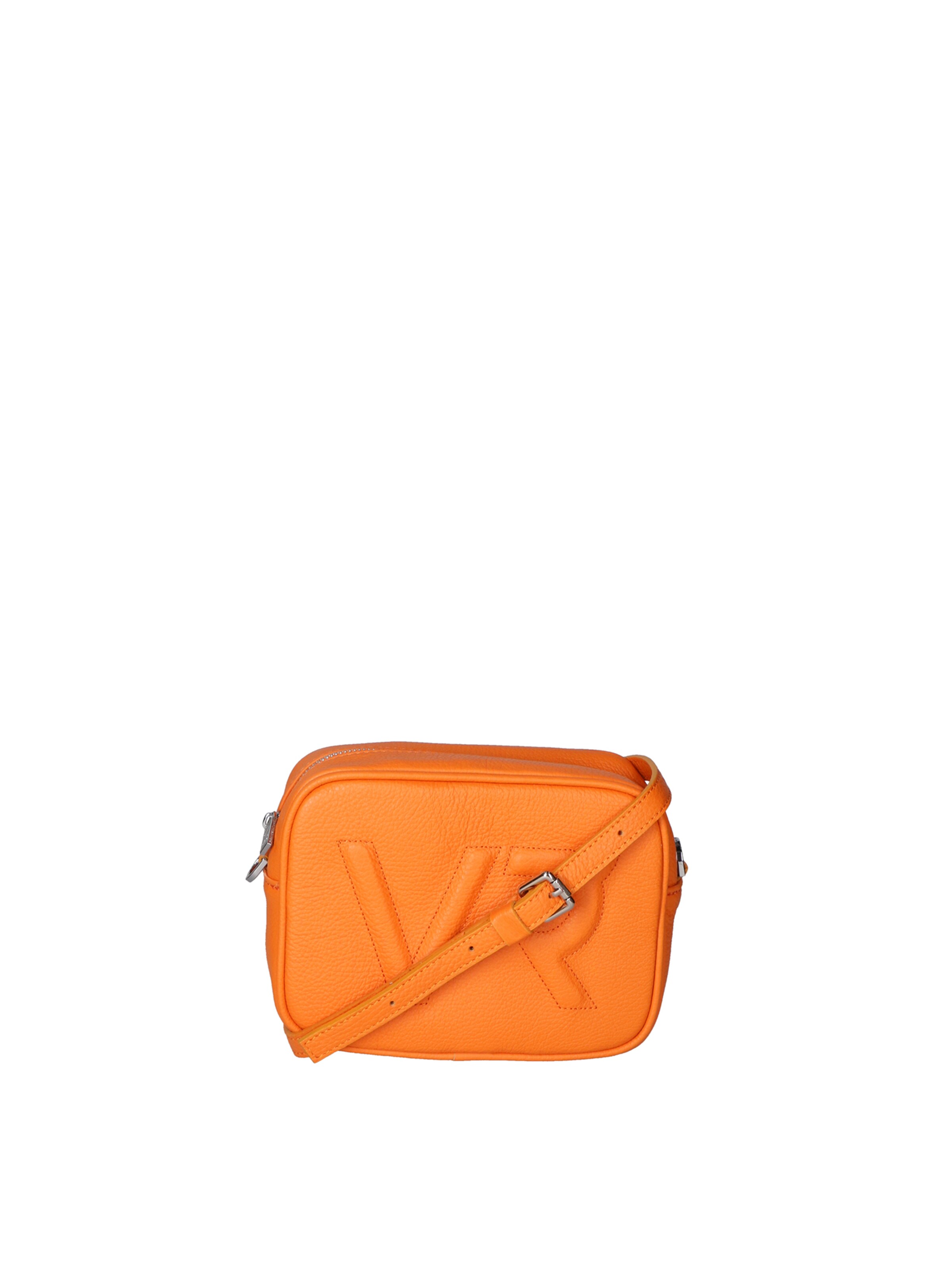 Borsa a tracolla 'Borsa a Tracolla Donna Pelle Virginia Rhinè Zip' di Virginia Rhinè in arancione