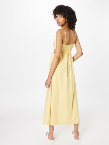 Abercrombie & Fitch - Vestido de verano 'BUBBLE' en amarillo