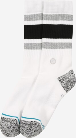 Stance Athletic Socks in White: front