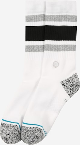 Stance - Calcetines deportivos en blanco: frente