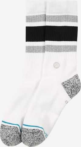 Chaussettes de sport Stance en blanc : devant