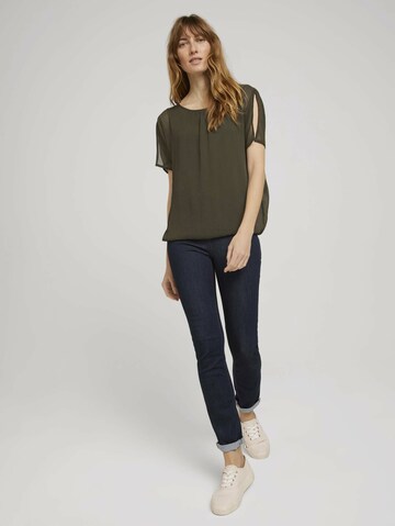 TOM TAILOR Blouse in Green