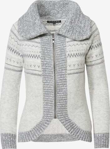 Cardigan KOROSHI en gris : devant