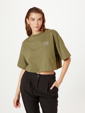 REPLAY Shirt in Groen: voorkant