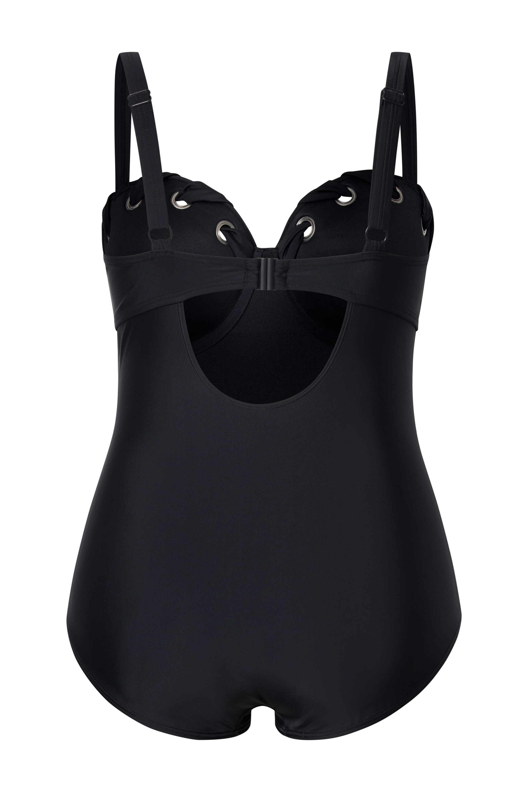 Ulla Popken Badeanzug in Schwarz