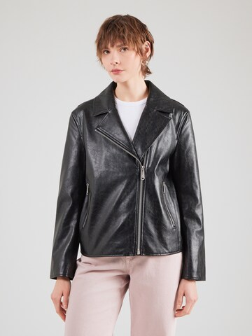 Calvin Klein Jeans Φθινοπωρινό και ανοιξιάτικο μπουφάν σε μαύρο: μπροστά