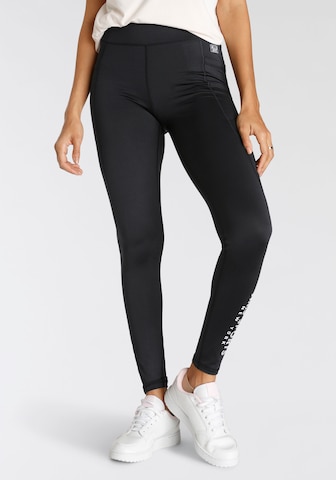 H.I.S Skinny Workout Pants in Black: front