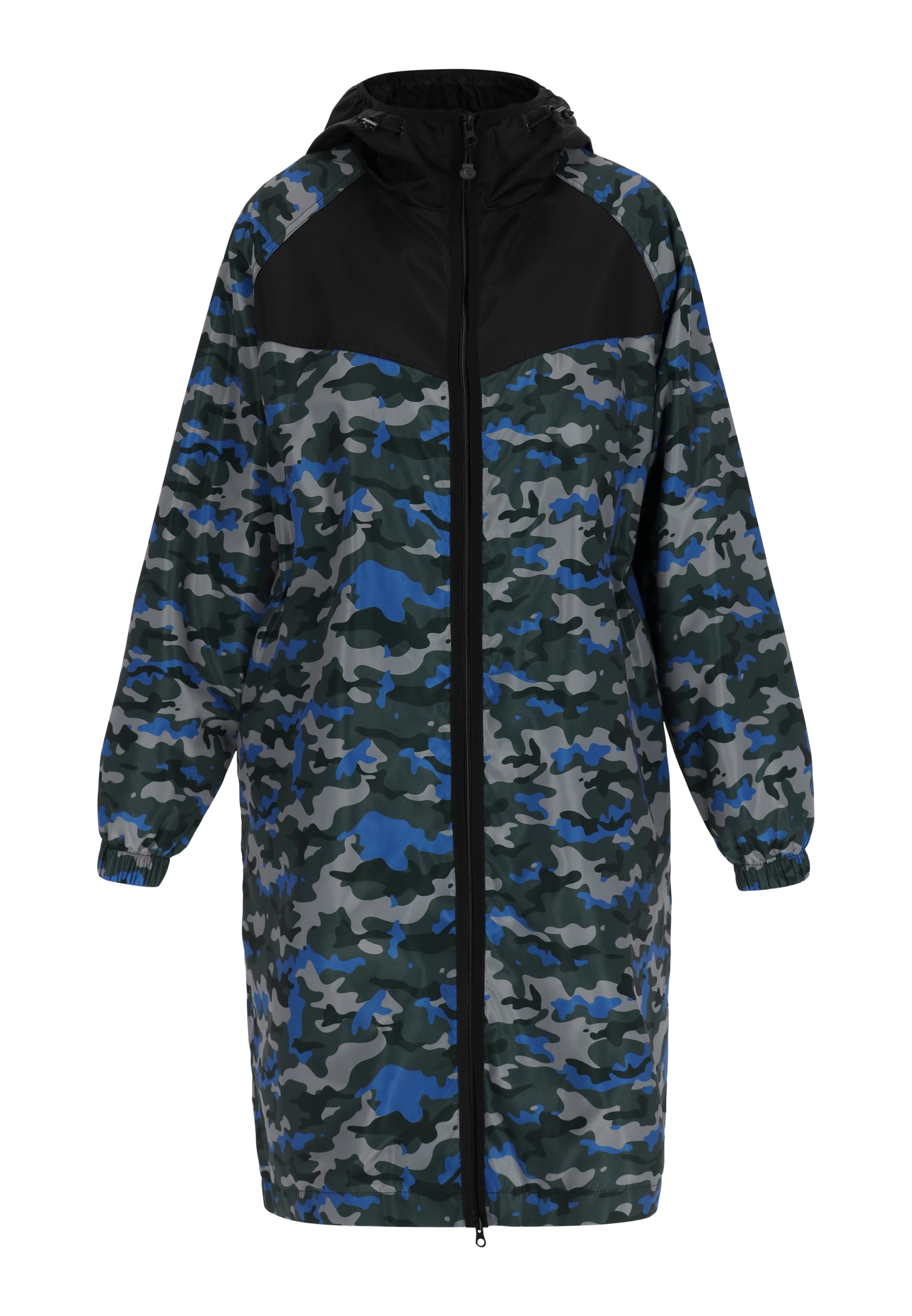 urban rain by Schmuddelwedda Outdoor coat in Blue: front