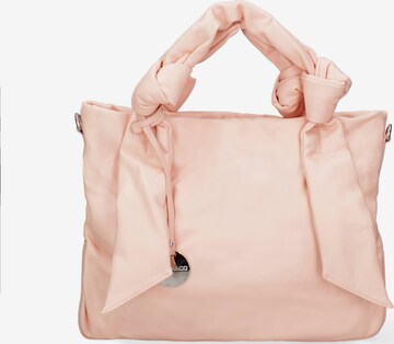 Shopper 'Borsa Shopper Donna Ecopelle con Zip e Tracolla Regolabile' di Diana&Co. in rosa: frontale