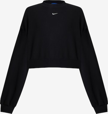 Nike SportswearSweater majica - crna boja: prednji dio