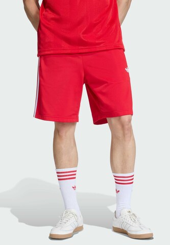 raudona ADIDAS ORIGINALS Laisvas Kelnės 'Firebird': priekis