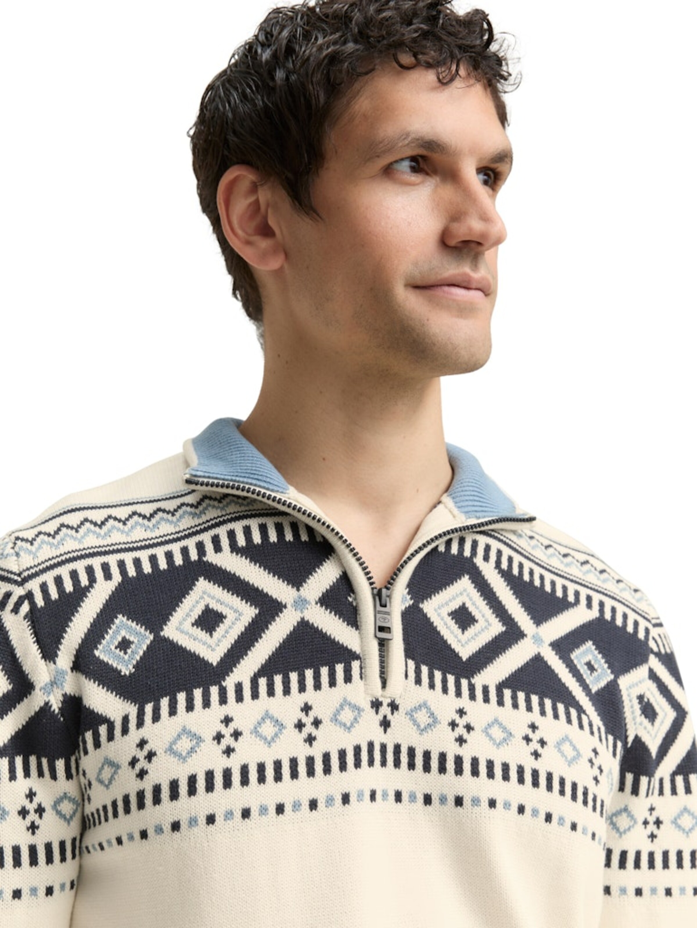 TOM TAILOR Pullover in Weiß