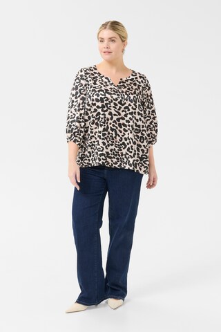 KAFFE CURVE - Blusa 'KCMegda' em preto