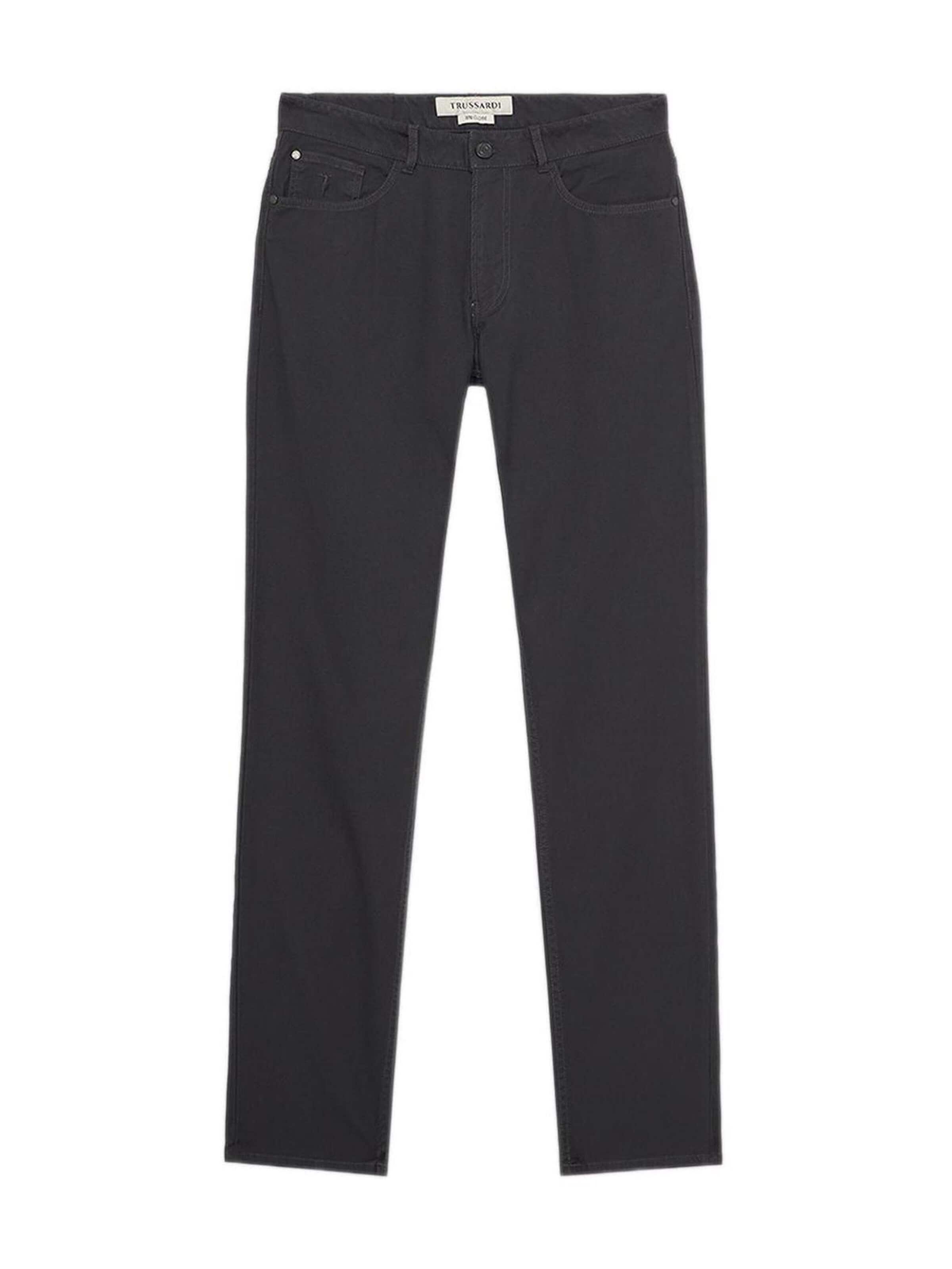 Trussardi Skinny Broek in Grijs: voorkant