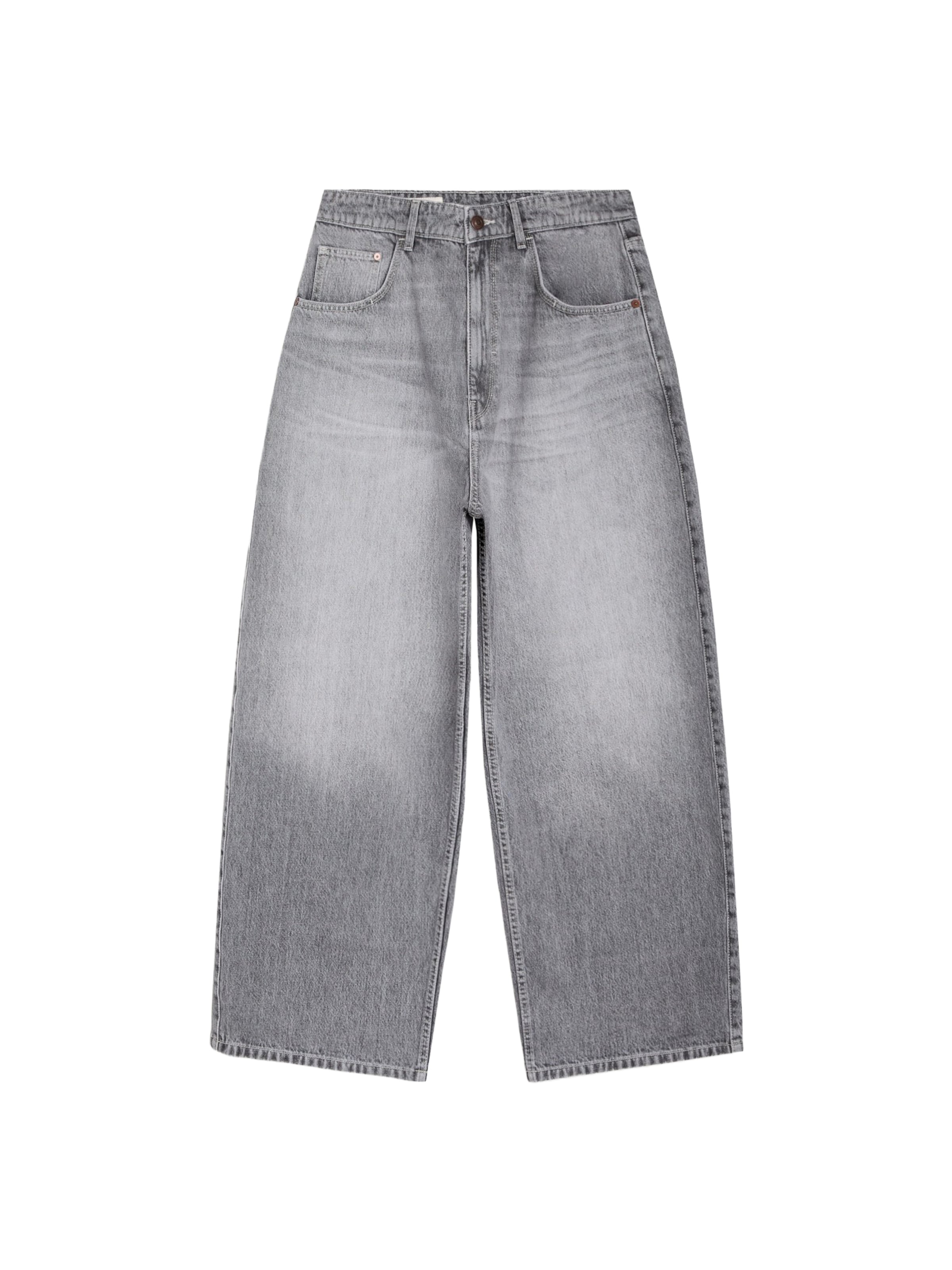 Bershka Дънки в сиво: отпред