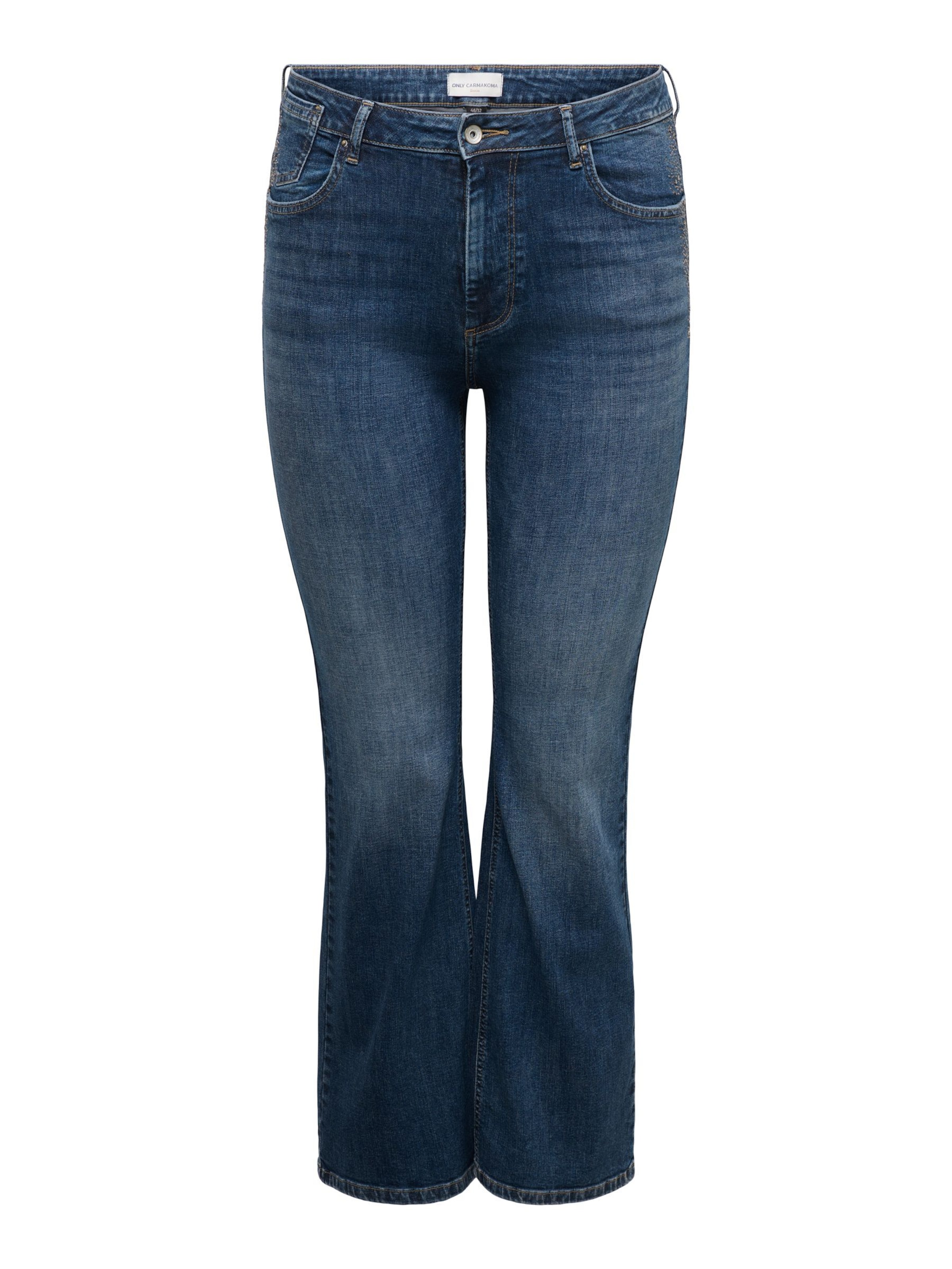 ONLY Carmakoma Flared Jeans 'CARWilly' in Blue: front