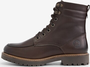 Travelin Lace-Up Boots 'Haugesund' in Brown