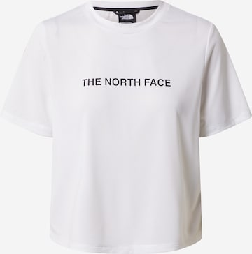 THE NORTH FACE - Camiseta funcional en blanco: frente