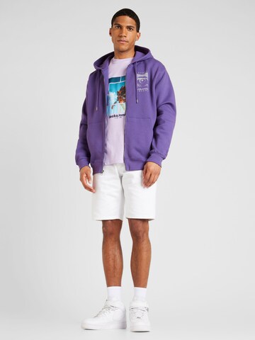 Volcom Zip-Up Hoodie 'WATANITE' in Purple