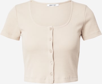 T-shirt 'Samara' ABOUT YOU en beige : devant