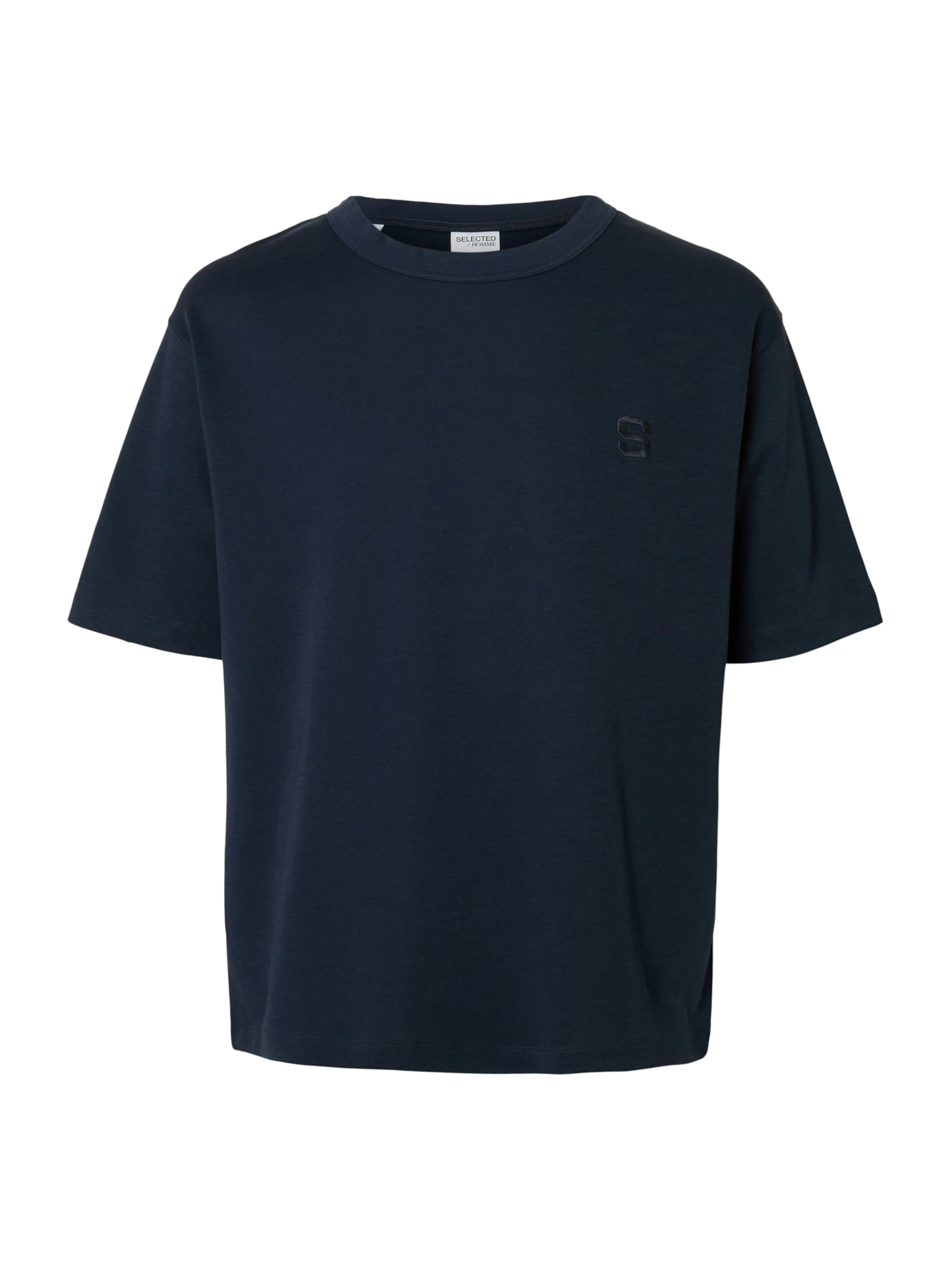 SELECTED - Camiseta 'SLHChester' en azul: frente