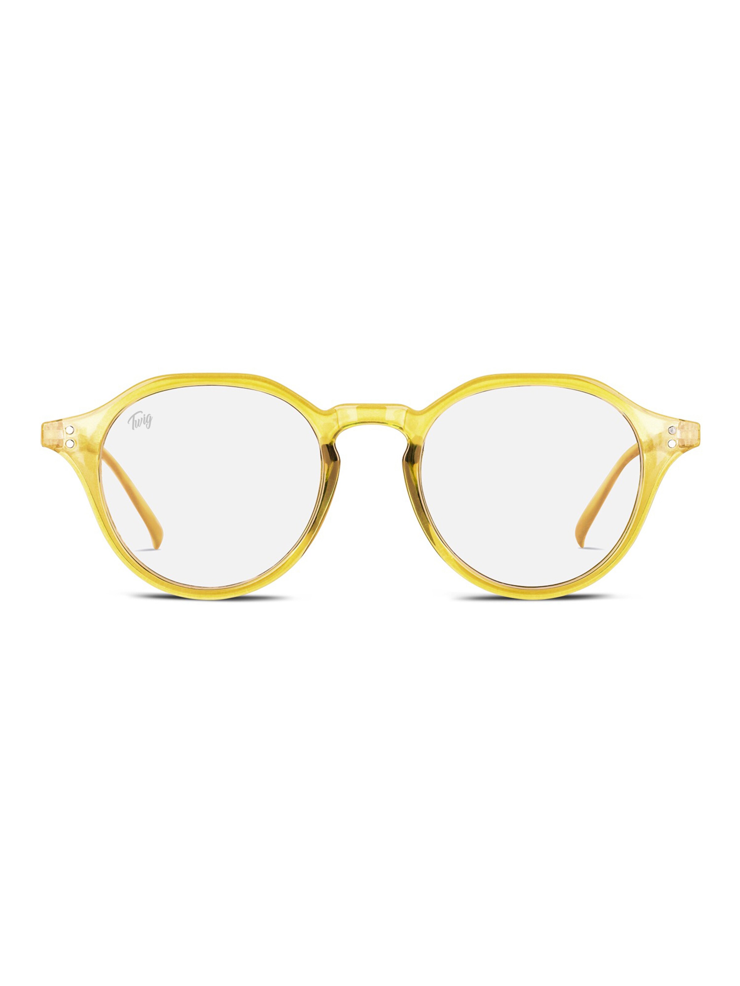 TWIG Concept Milano Glasses 'Langevin BlueLight' in Yellow: front