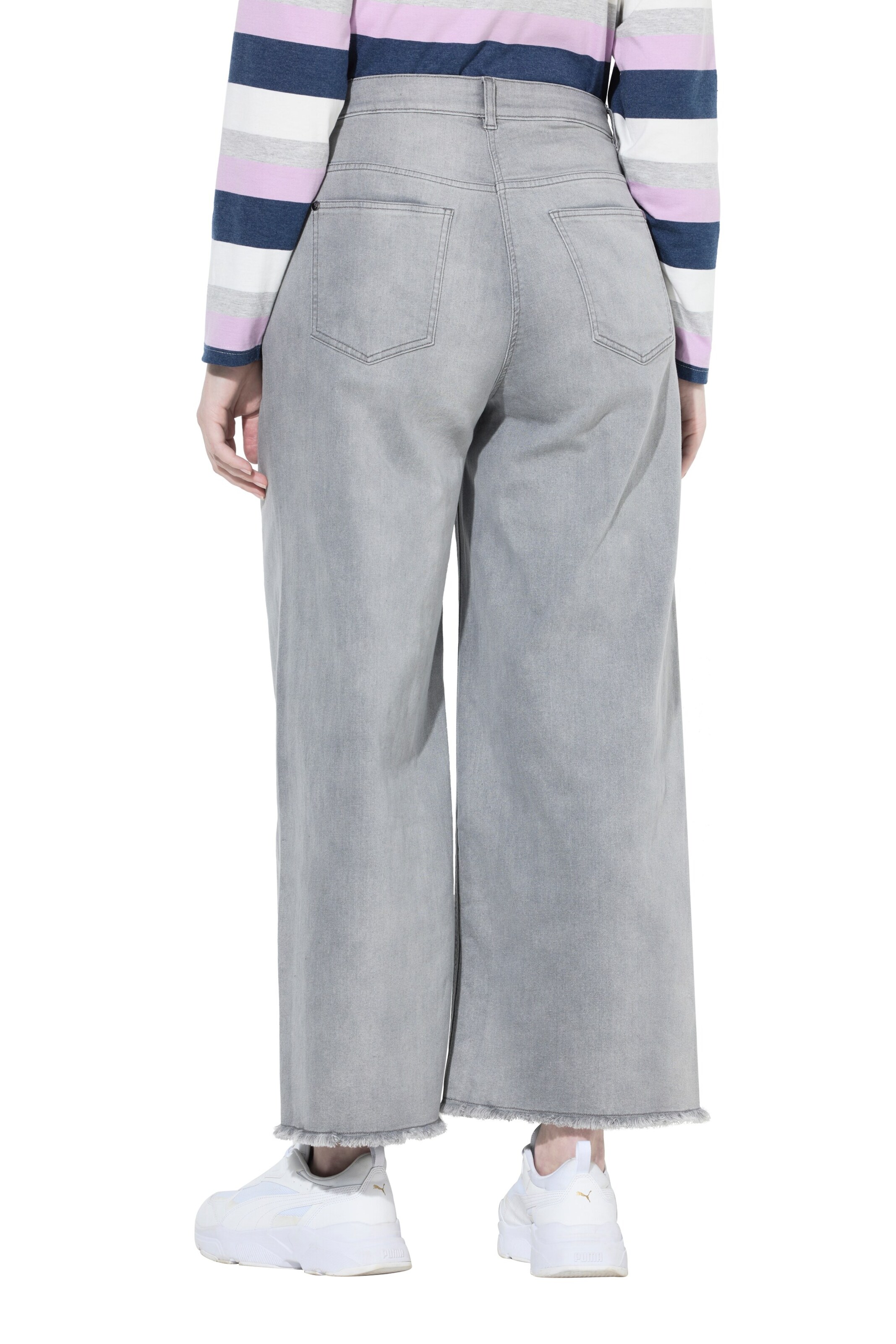 Ulla Popken Loosefit Jeans in Grijs