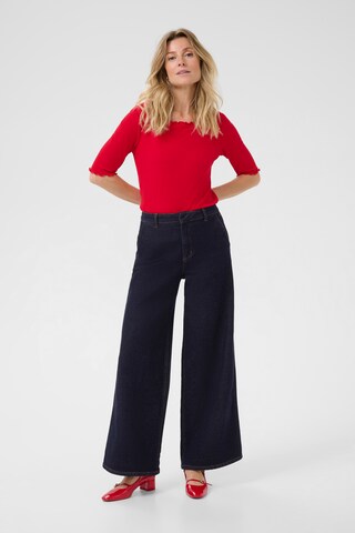 Cream Wide Leg Jeans 'Visti' i blå: forside