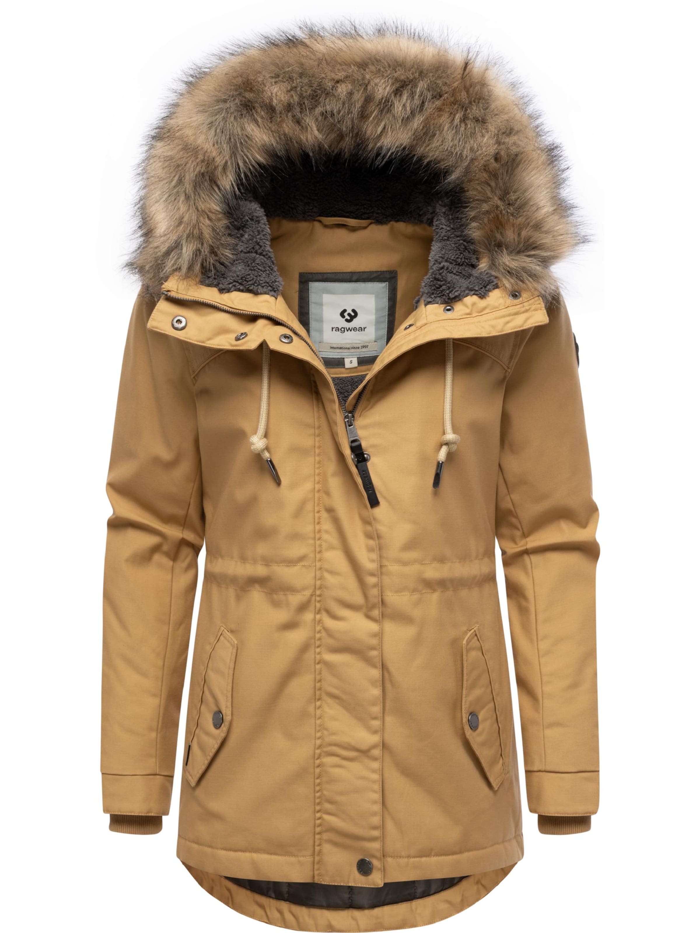 Ragwear Winterparka 'Tawny Short' in Braun
