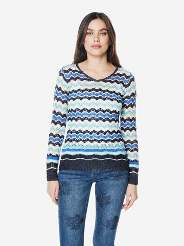 KOROSHI Sveter - Modrá: predná strana