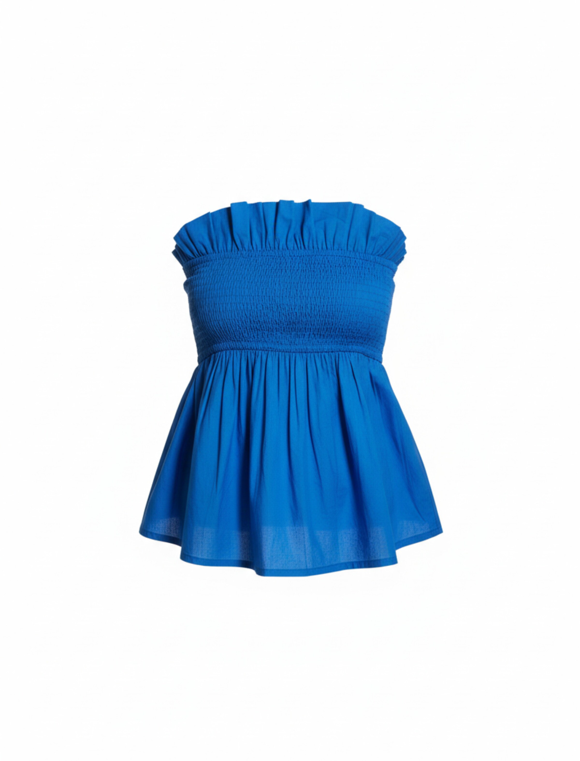 South Beach Top in Blau: Vorderseite