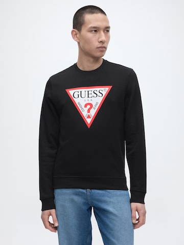 GUESS Свитер в Черный: спереди