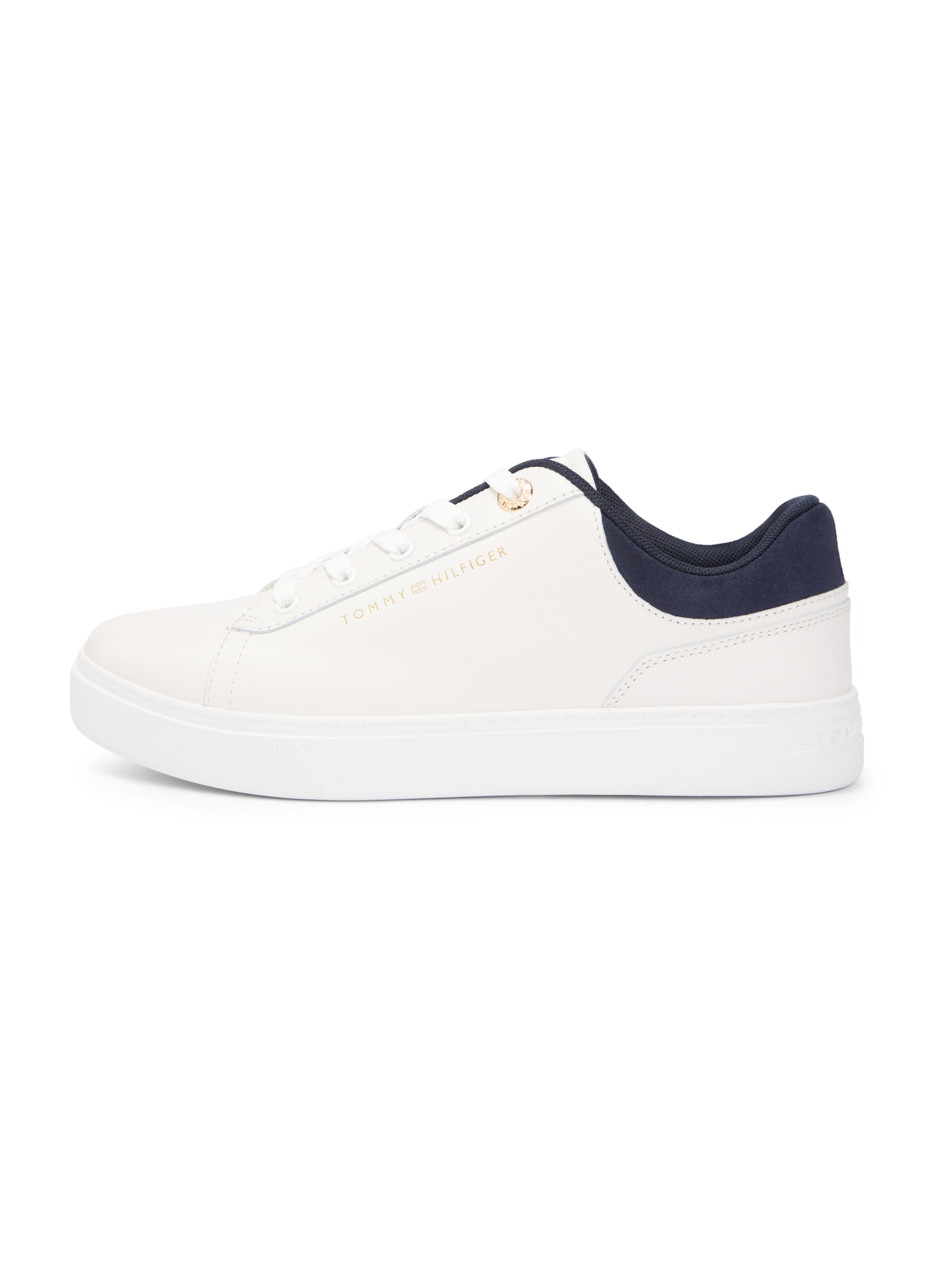 Sneaker low de la TOMMY HILFIGER pe alb: față
