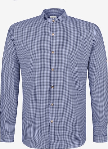 STOCKERPOINT Trachtenhemd 'Marius' in Blau: Vorderseite