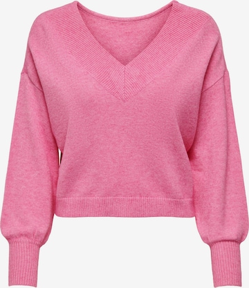 Pull-over 'Ibi' ONLY en rose : devant