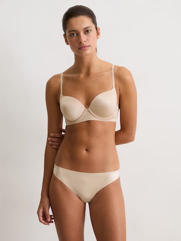 Marc O'Polo - Tanga ' Shiny Second Skin ' en beige: frente