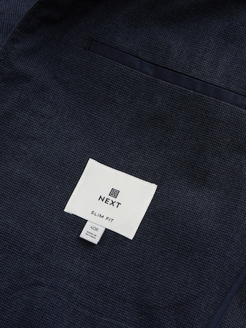 Coupe regular Veste de costume Next en bleu